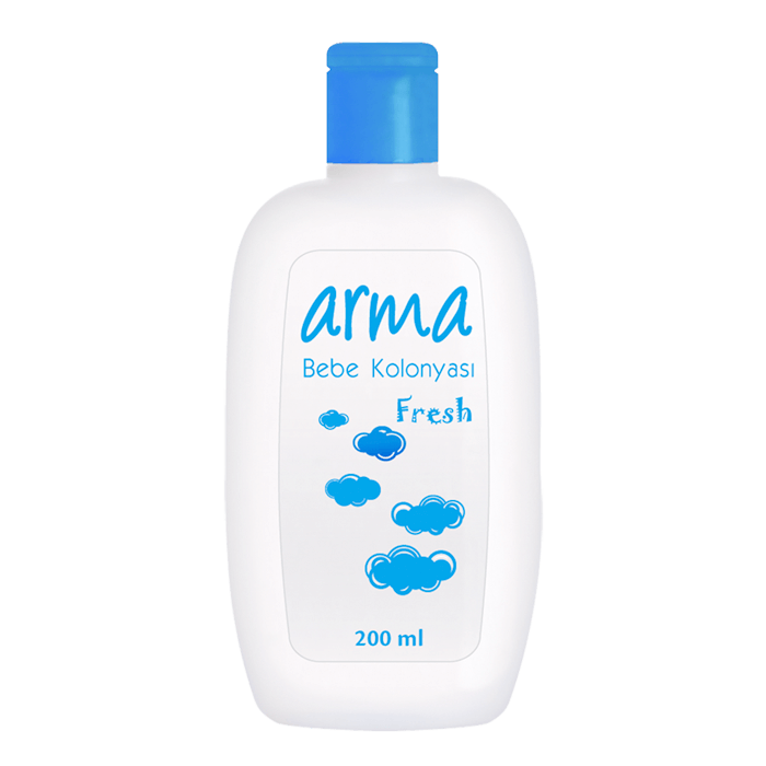 Bebe kolonyası için etiket tasarımı.  Pvc Malzeme: Şeffaf, sticker, 80-100 Mikron. 
Serigrafi ile tek renk baskı. Etiket Tasarımı Ambalaj Kozmetik Şeffaf Pvc Sticker