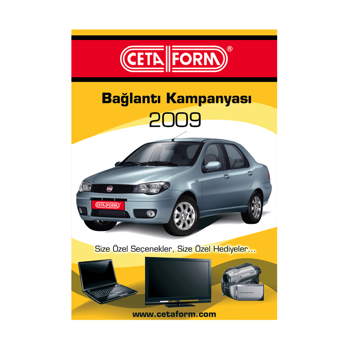 Kampanya detaylarını anlatan broşür. 4 sayfa.
Tek parça, katlamalı. Kampanya Broşürü Tasarımı