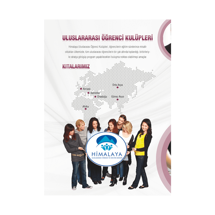 Öğrenci etkinliklerini tanıtmayı amaçlayan broşür.  16 sayfa  115 gr kuşe kağıt  Tel dikiş Gençlik Kulübü, Etkinlik Günlüğü, Etkinlik Broşürü
