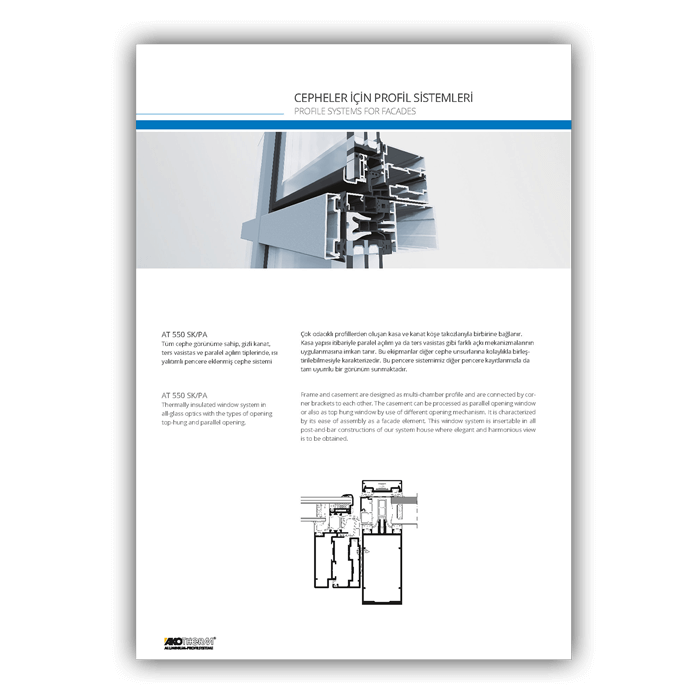 Pazarlama kataloğu tasarımı  Aluminyum sistem çözümleri kataloğu 56 sayfaKuşe kapak, 270grKuşe iç sayfalar, 135grTutkal cilt Katalog Tasarımı, Pazarlama Kataloğu, Sistem Çözümleri Kataloğu