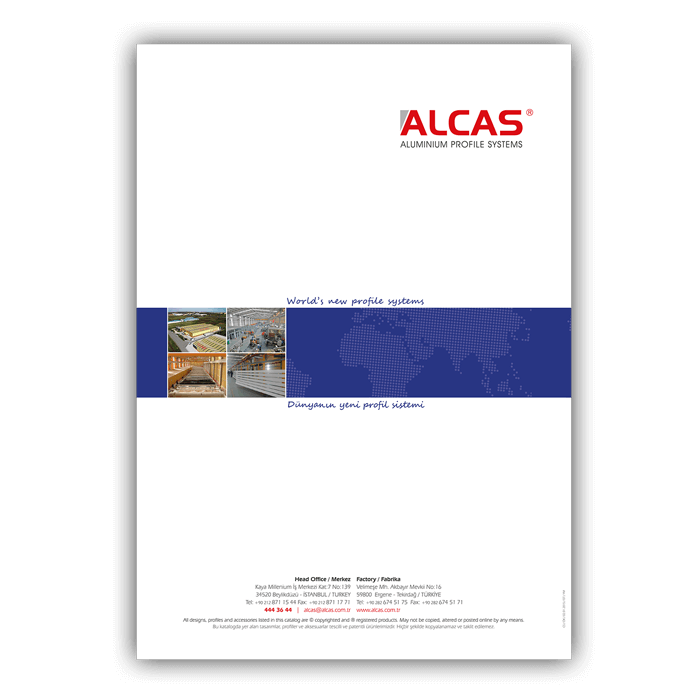 Pazarlama kataloğu tasarımı  Aluminyum sistem çözümleri kataloğu 80 sayfaKuşe kapak, 300grKuşe iç sayfalar, 170grTutkal cilt Katalog Tasarımı, Pazarlama Kataloğu, Sistem Çözümleri Kataloğu, Aluminyum Dış Cephe Katalog